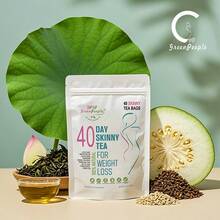 MULITTEA GoGo GreenPeople 40-Day Herbal Tea For Women (40 Bags, 4.2oz/120g) – With Lotus Leaf/Winter Melon/Cassia Seed, Supports Weight Loss Support/Skin/Gut/Metabolism