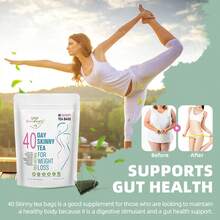 MULITTEA GoGo GreenPeople 40-Day Herbal Tea For Women (40 Bags, 4.2oz/120g) – With Lotus Leaf/Winter Melon/Cassia Seed, Supports Weight Loss Support/Skin/Gut/Metabolism