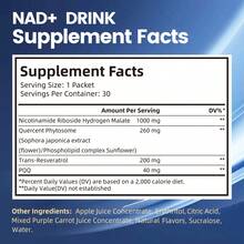 VivoNu Liposomal NAD+ Supplement With Resveratrol, Anti-Aging, Energy Boost & Cellular Health Support, 15.2 Fl. Oz NAD Liquid For Men & Women (30 Pouch)