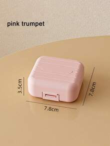 1pc 7-Compartment Portable Travel Mini Pill Case, Waterproof Moisture-Proof Pill Storage Container, Suitable For Storing Medication, Rings And Other Small Items