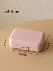 1pc 7-Compartment Portable Travel Mini Pill Case, Waterproof Moisture-Proof Pill Storage Container, Suitable For Storing Medication, Rings And Other Small Items