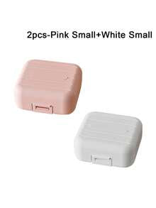 1pc 7-Compartment Portable Travel Mini Pill Case, Waterproof Moisture-Proof Pill Storage Container, Suitable For Storing Medication, Rings And Other Small Items