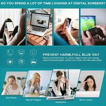3pcs Unisex Square Frame Daily Wear Optical Glasses, Campus Style Face-Flattering Blue Light Blocking Glasses
