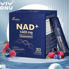 VivoNu Liposomal NAD+ Supplement With Resveratrol, Anti-Aging, Energy Boost & Cellular Health Support, 15.2 Fl. Oz NAD Liquid For Men & Women (30 Pouch)