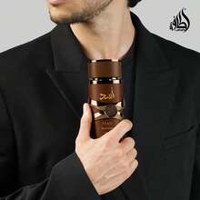 Lattafa Asad Bourbon Eau De Parfum Spray 3.4 Oz / 100 Ml (Unisex) | Pink Pepper, Cacao & Vanilla Bourbon, Warm Amber Spicy Long Lasting Fragrance