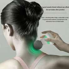 New Mini Massager Muscle Relaxation Fascia Gun Home Vibration Massage Instrument Mini Convenience Jiefascial Apparatus 300mAh Portable Mini Electric Massager, USB Rechargeable, Suitable For Body, Back, Neck, And Waist Massage, Ultra-Lightweight