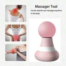 New Mini Massager Muscle Relaxation Fascia Gun Home Vibration Massage Instrument Mini Convenience Jiefascial Apparatus 300mAh Portable Mini Electric Massager, USB Rechargeable, Suitable For Body, Back, Neck, And Waist Massage, Ultra-Lightweight