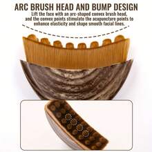Lymphatic Contouring Facial Brush, Dry Brushing Facial Brush, Lymphatic Drainage Massager For Face, Chin And Jaw Shaping, Ergonomically Designed To Fit Skin Precisely And Relieve Fatigue