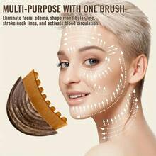 Lymphatic Contouring Facial Brush, Dry Brushing Facial Brush, Lymphatic Drainage Massager For Face, Chin And Jaw Shaping, Ergonomically Designed To Fit Skin Precisely And Relieve Fatigue