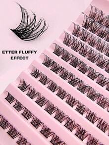 Asiteo 110 Pcs Lash Clusters , DIY Individual Lashes Natural Look Wispy Eyelashes Extension 8-16mm D Curling Fluffy Reusable False Eyelashes DIY At Homelash Clusters,Eyelash Clusters,Individual Eyelashes,Lashes,Fake Lashes