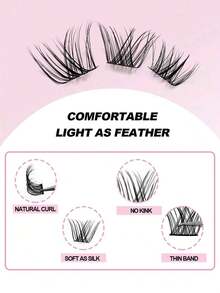 Asiteo 110 Pcs Lash Clusters , DIY Individual Lashes Natural Look Wispy Eyelashes Extension 8-16mm D Curling Fluffy Reusable False Eyelashes DIY At Homelash Clusters,Eyelash Clusters,Individual Eyelashes,Lashes,Fake Lashes