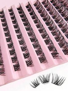 Asiteo 110 Pcs Lash Clusters , DIY Individual Lashes Natural Look Wispy Eyelashes Extension 8-16mm D Curling Fluffy Reusable False Eyelashes DIY At Homelash Clusters,Eyelash Clusters,Individual Eyelashes,Lashes,Fake Lashes