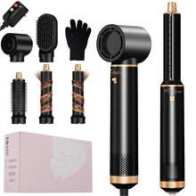 ATOPSKINS 5-In-1 Hot Air Styler & Dryer By - Ionic Hair Enhancer, Detachable Structure, Touch, Fluffy Finish, For Wet/Dry Hair