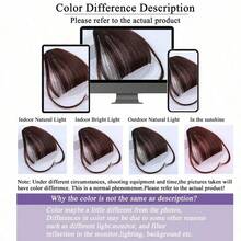 Clip In Bangs Front Neat Light Brown Bangs Hairpiece Synthetic Fake Wig Piece Bangs Hairpiece Clip In Hair Extensions For Women Heat Resistant