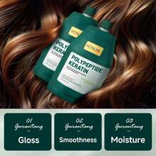 HONLINK 2x Keratin Peptide Hair Masks, Argan Oil & Amino Acids Deep Conditioner, Salon-Level Smoothing & Shine Treatment For Dry Damaged Hair, Nourishing Repair, Travel Friendly
