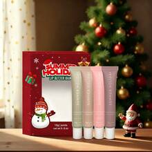 4pcs Lip Butter Balm - Conditioning Lip Mask And Lip Balm For Instant Moisture, Shine And Hydration - Sheer-Tinted, Soothing Lip Care