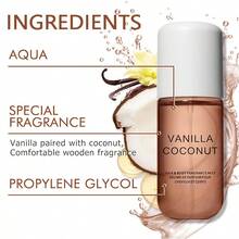 2pcs Perfume For Women - Long-Lasting Eau De Toilette Spray, Fresh Vanilla Skin & Hair Fragrance Mist - Compact Travel Size, Natural Floral Notes For Body And Hair, Perfect For Everyday Use(Brown+White)