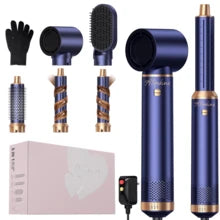 ATOPSKINS 5-In-1 Hot Air Styler & Dryer By - Ionic Hair Enhancer, Detachable Structure, Touch, Fluffy Finish, For Wet/Dry Hair