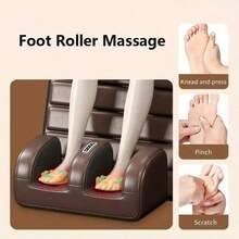 1 Set Of Large Full-Body Heating Massager With Neck And Foot Device And Massage Headrest,Lumbar Mat