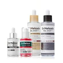 [Dr.Melaxin Official] Peel Shot Glow Rice Ampoule Duo - Serums For Brightening, Exfoliating, And Moisturizing - Suitable For All Skin Types And Shrinks Pores & Fades Blemish Marks In 2 Weeks | Cyano Pink Spicule Serum + Picotonic Shot Ampoule