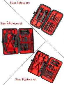 Manicure Set Professional Pedicure Kit Nail Clippers Kit - Nail Care Tools - Grooming Kit With Luxurious Upgraded Travel Case