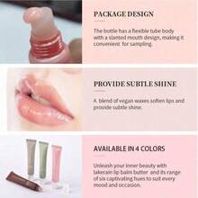 4-Pack Christmas Lipstick -- Repair Lip Mask And Moisturizing Lipstick, Instantly Moisturize, Brighten And Moisturize -- Light Dyeing, Soothing Lip Care, Perfect Gift For Daily Care