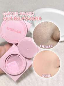 SHEGLAM Hydro-Touch Refreshing Setting Powder Water-Based Oil Control Loose Setting Powder  Matte Pore-Less Hydrating Long Lasting Powder Pink Powder Brand Beauty Makeup Face Paint Cosmetic For Women Girls Perfect For Fall Winter Ideal For Y2K Fancy Fashi
