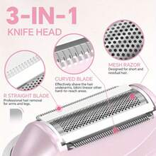 Female Electric Shaver With Rechargeable And Portable Hair Removal Device For Arms, Legs, And Armpits
