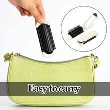 1 Pc /2Pc/4Pc/ 6Pc Foldable Hair Brush With Mirror, Compact Travel Hair Brushes Folding Hairs Brush For Women And Men, Portable Mini Pocket-Size Massage Comb For Gym, Trips, Purse And Styling (Retractable Mirror)