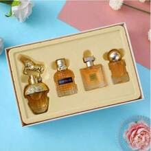 4-Piece Women's Perfume Set, Exquisite Gift Box, 4 Different Styles, The Best Gift For Ladies, Long-Lasting Fragrance