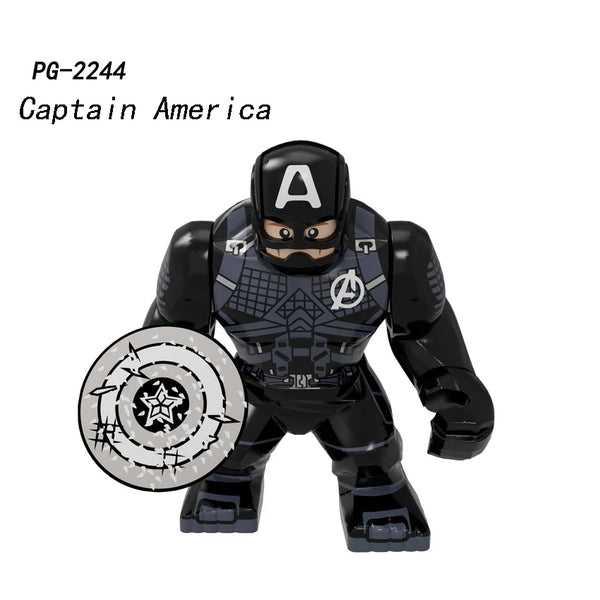 Superhero Figure  Panther Red Hulk Big Size Crocodile Thanos Hulk Building Blocks Children Assembled Educational Toys