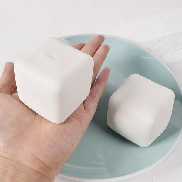 Cute Tofu Stress Balls  Sensory Toys Stress  Relief Fidget Toys squishy Dough Ball Gifts for Adults Children Best Gift