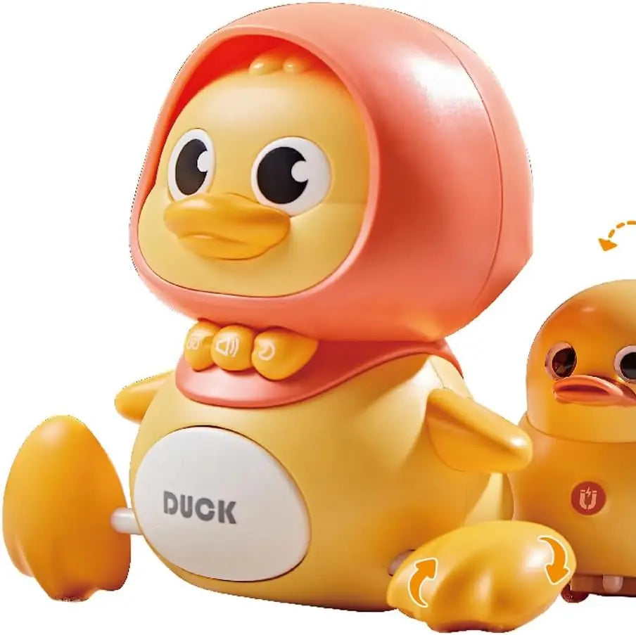 Baby Crawling Toys, Musical Ducks Toddler Toys, Early Education Kids Toys for Boys Girls Swing/Walking/Lights/Dancing Infant Tum