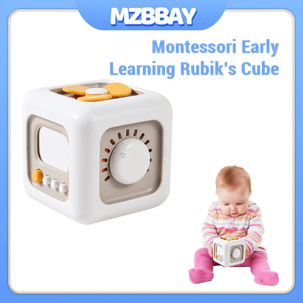 Multi-Purpose Montessori Baby Toys Early Learning Toys 6-In-1Cube Cognitive Toys Toddler Travel Toys Learning Educational Toys