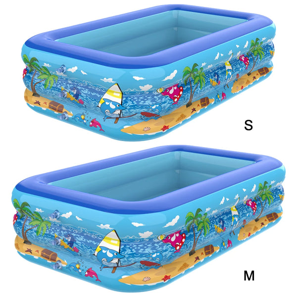 Inflatable Swimming Pool Indoor Outdoor PVC Swimming Pool Cartoon Thickening Swimming Pool for Toddler Kids Pool
