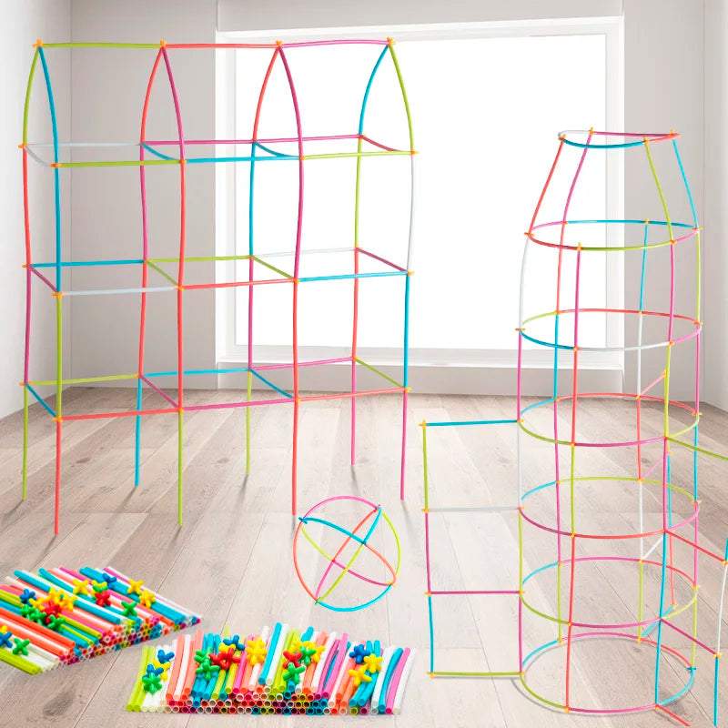 Morandi colored pipeline block puzzle toys