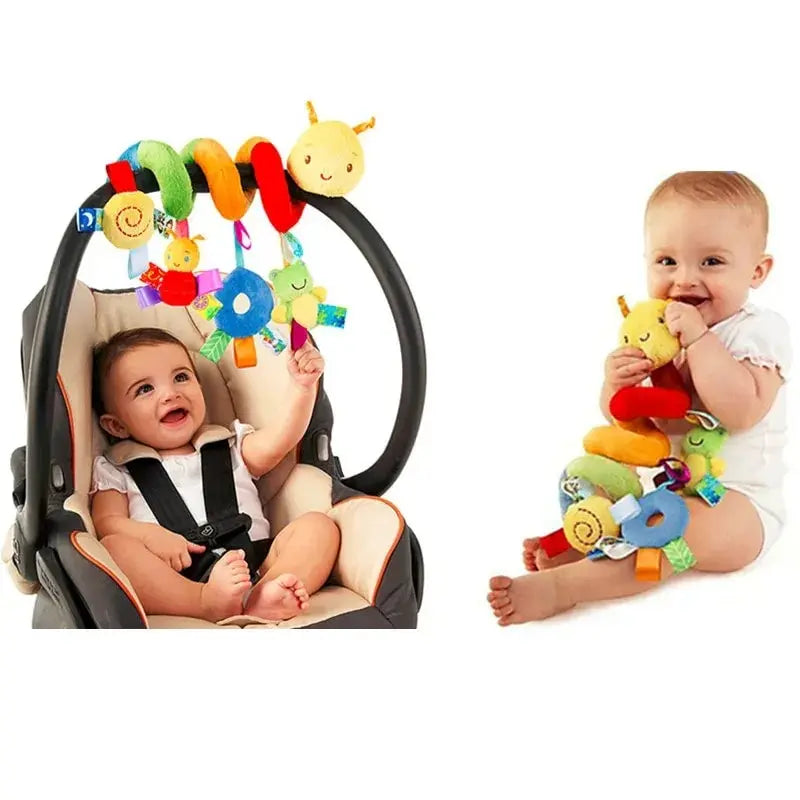 Cute Activity Musical Spiral Crib Stroller Car Seat Travel Hanging Toys Baby Boys Girls Rattles Toy gift