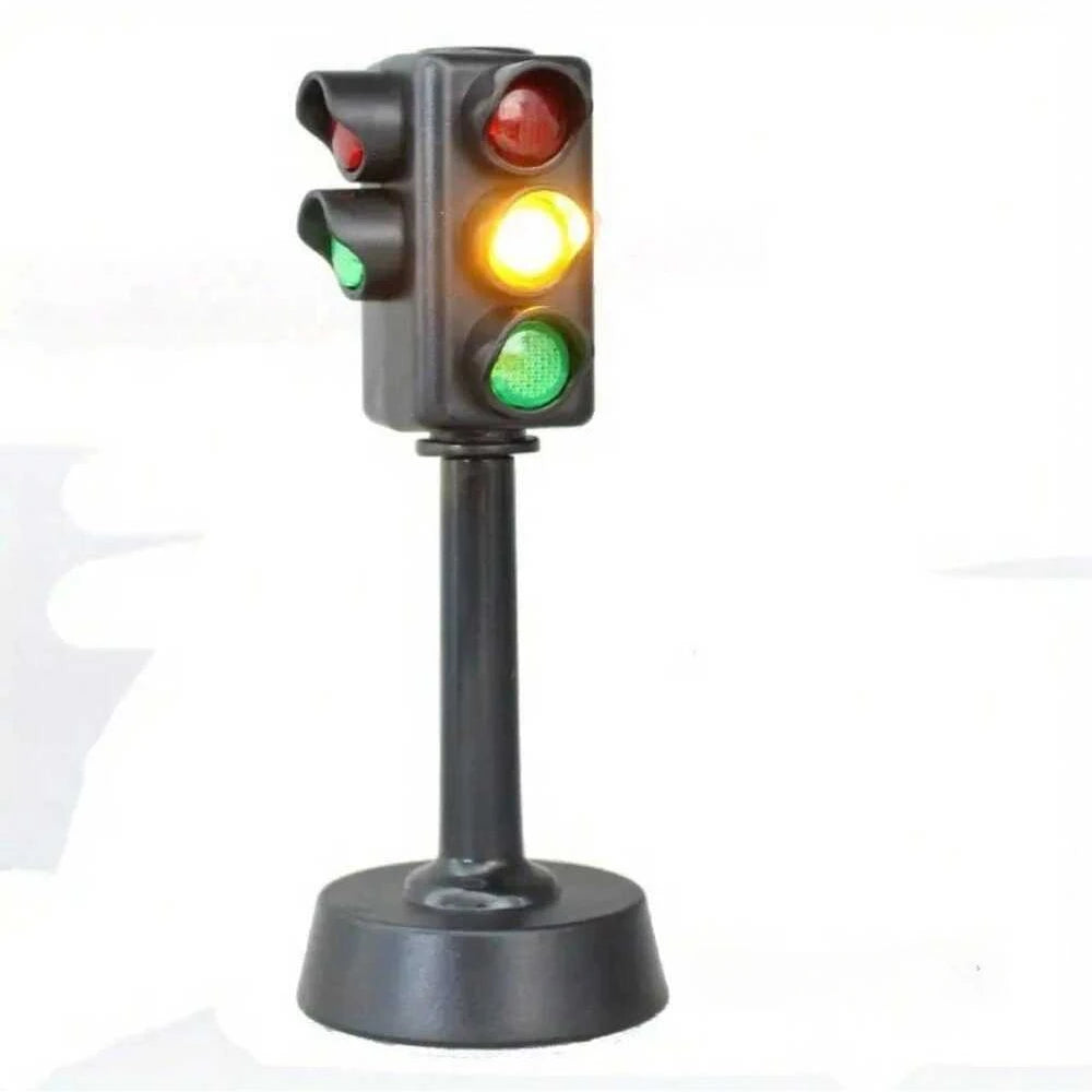 Mini Traffic Signs Road Light Block,Children Safety Education Kids' Puzzle Traffic Light Toy, Kids' Gift