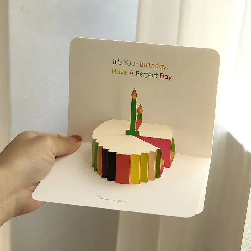 3D Pop-Up Birthday Card with Envelope Birthday Greeting Cards Perfect Party Supplies Great Gift to Family Friends Lovers