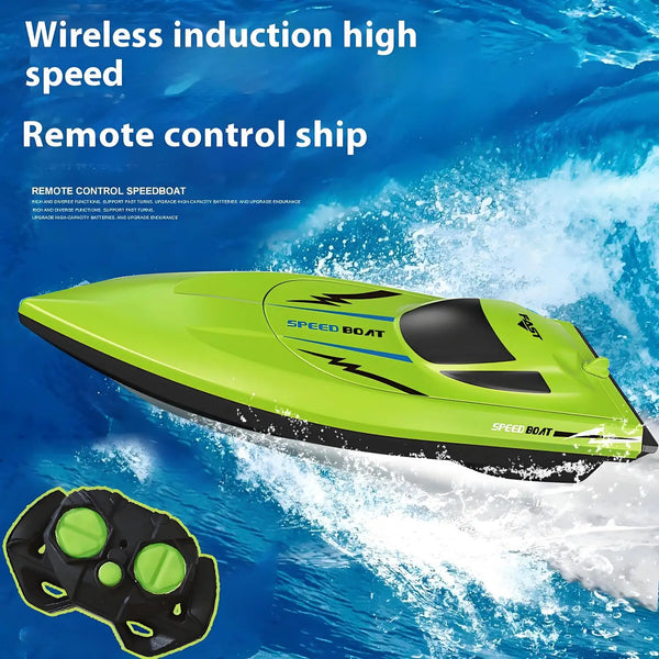 Kids' Waterproof & Ultra-Fast Remote Control Boat, Lightweight RC Water Racer for Pool Fun Toys Ideal Birthday Gift for Children
