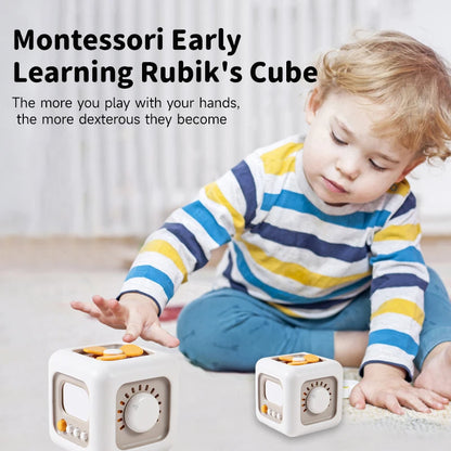 Multi-Purpose Montessori Baby Toys Early Learning Toys 6-In-1Cube Cognitive Toys Toddler Travel Toys Learning Educational Toys