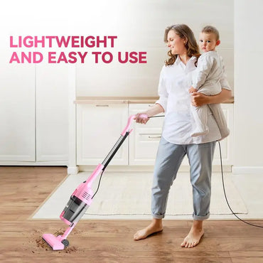 Corded Stick Vacuum Cleaner - 600W Motor with 15KPa Powerful Suction, Ultra-Lightweight Bagless Upright & Handheld for Home