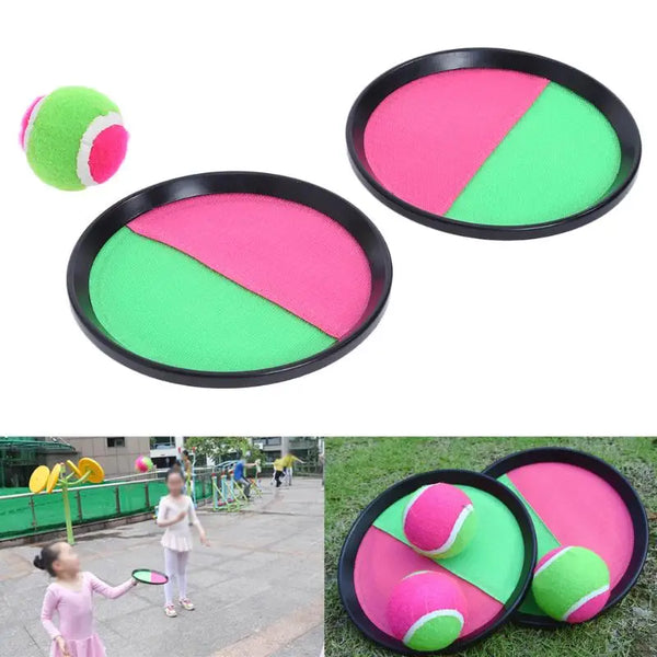 1 Set  Kids Sucker Sticky Ball Toy Catch Ball Game Set Throw And Catch Parent-Child Interactive Outdoor Sports Toys