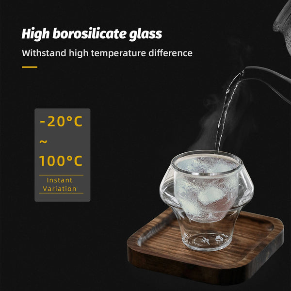 MHW-3BOMBER Double Wall Glass Cups Anti-scald Reusable Tea Mug Clear Espresso Shot Glass Wine Cup Bar Kitchen Coffee Accessories