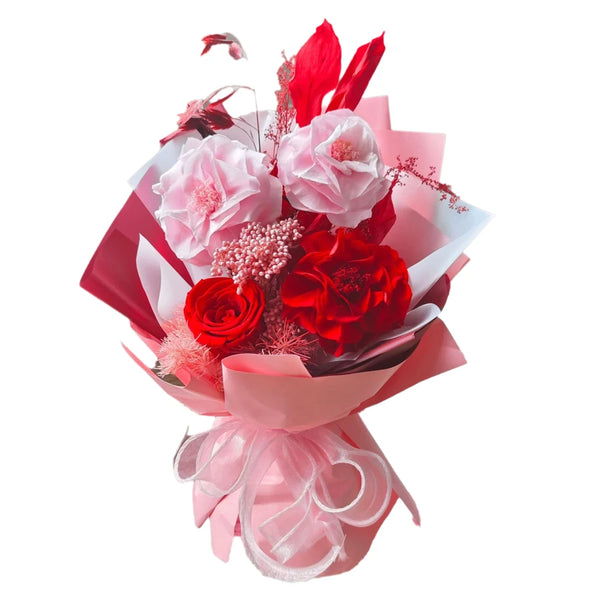 Preserved Fresh Flower Bouquet Real Purple Red Rose Bouquets Wedding Bride Bouquet Home Decoration Women Valentine's Day Gifts