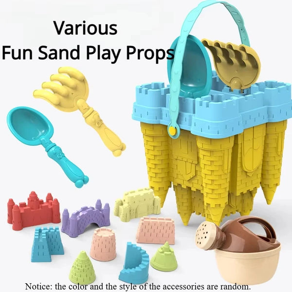 Beach Castle Bucket Play Sand Set Toys Sand Scoop Children Summer Toys Sand Toys Sand Box for Kids Outdoor Family Funny Gifts