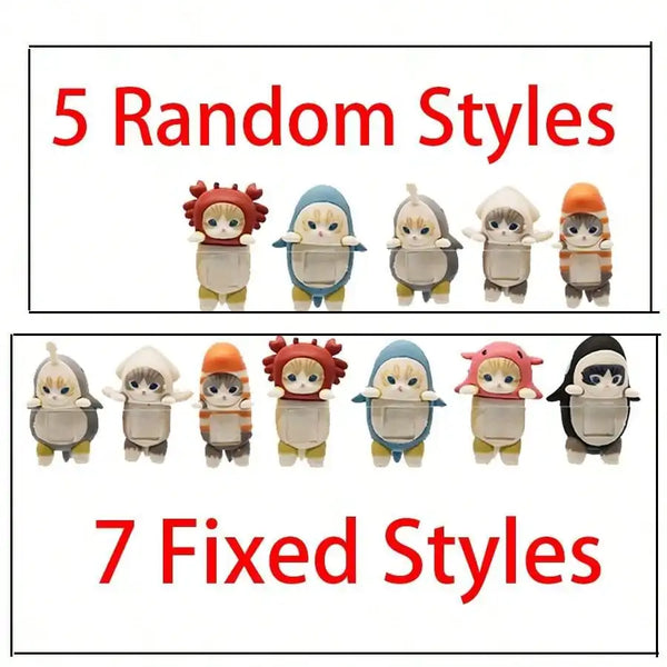 12PCS 5cm Sonny Angel Blind Box Shark Cat Series Anime Figures Room Ornaments Children's Christmas Gift High Quality Ornaments