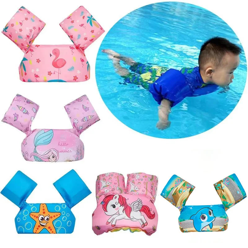 Rooxin Kids Pool Floats Baby Swimming Vest Foam Armbands Buoy for Infants Better than Inflatable Rings for Learning to Swim