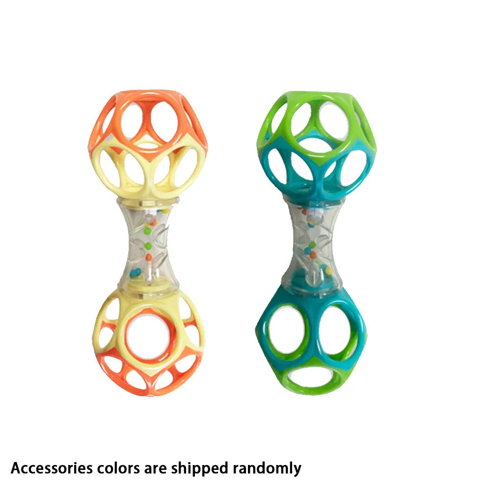Baby Teether Rattle & Shake Barbell Toy, Ages 3 Months and Up
