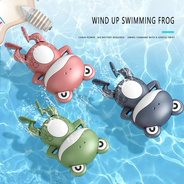Bath Toys for Children New Baby Bath Swimming Bath Toy Cute Frogs Clockwork Baby Bath Toy Brinquedos Infantil